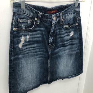 Seven 7 jeans mini denim skirt  size 23